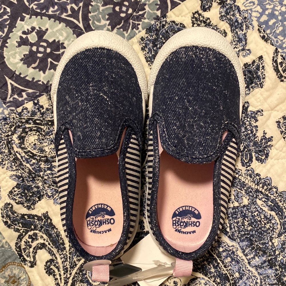 Oshkosh Bgosh Toddler Girl Canvas slip on sneakers